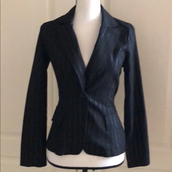 Taunt Jackets & Blazers - Black and Silver Blazer - Size Small